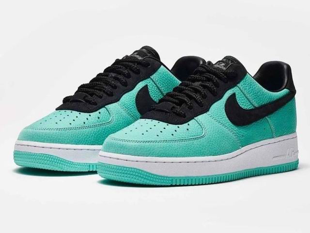 Cheap Nike Air Force 1 Tiffany Blue Black Shoes Men and Women-23 - Click Image to Close